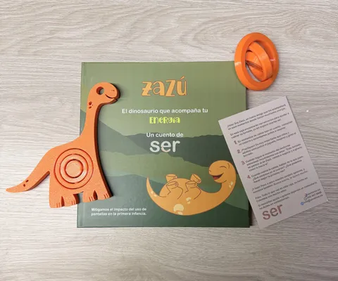 Zazú, el dinosaurio de SER que acompaña la energía